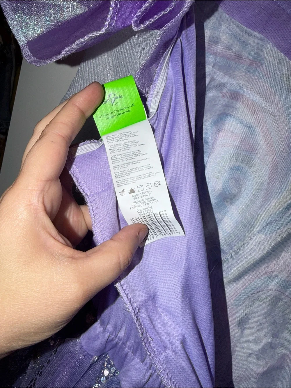 Disguise Lavender Wicked Costume Dress - Picture 8 of 8